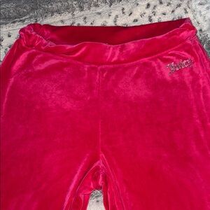 Women’s Preloved Juicy Couture Fuchsia Velour Pants. Size XXL, stretchy fabric!